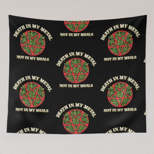 Item preview, Death In My Metal Not In My Meals - Vegan Metalhead designed and sold by SwordsAndCharms.
