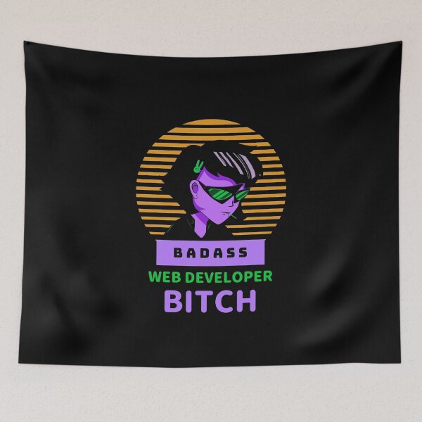 Item preview, Badass Web Developer B*tch - Female Coder Web Developer designed and sold by Shirtlify.
