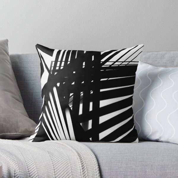 Black & White Squared Throw Pillow