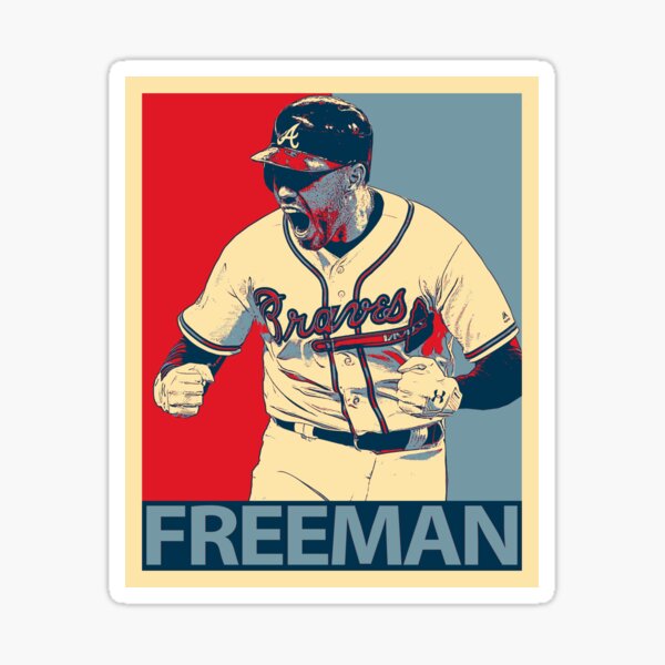 Freddie Freeman Jersey Sticker Sticker for Sale by clamayi2