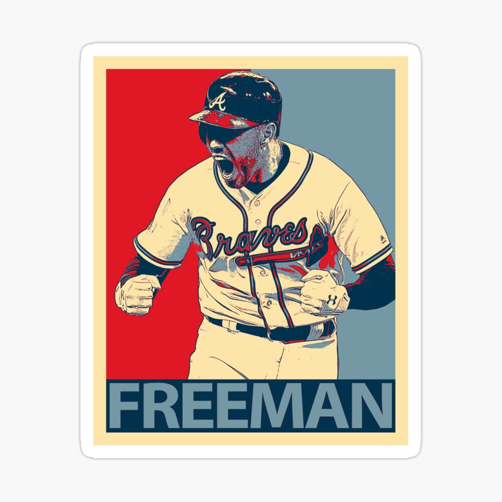 Freddie Freeman Atlanta Braves Sports Poster Fan Art Wall 