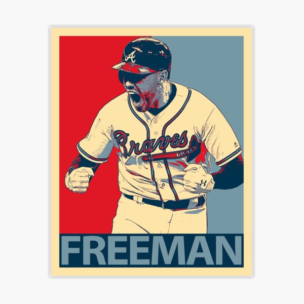 Freddie Freeman in Action Sticker for Sale by DadSports