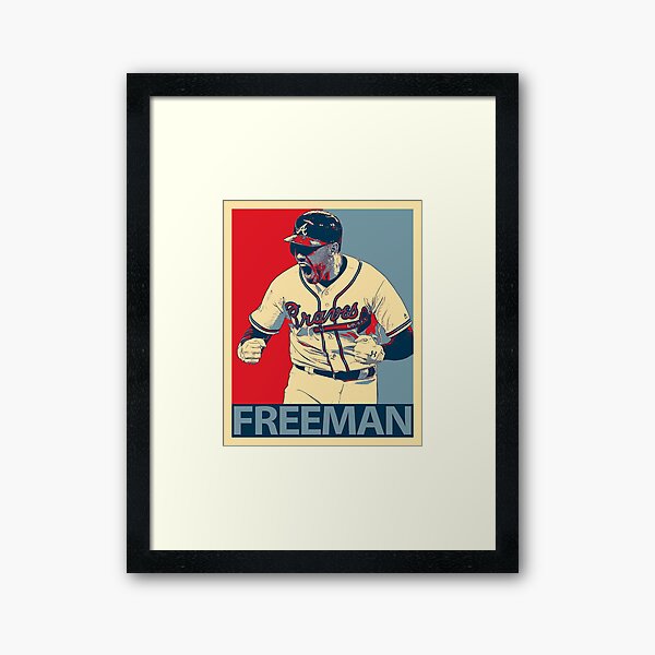 Freddie Freeman Poster Atlanta Braves Canvas Frame Kids Wall 
