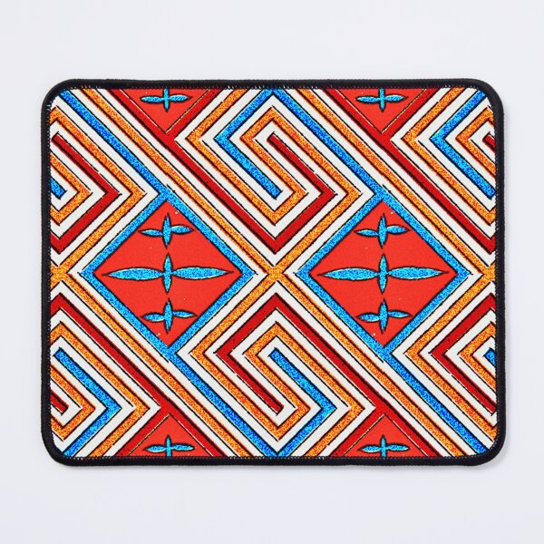 Item preview, Red and Blue Diagonal Linework Egyptian pattern designed and sold by RyanCaudell.