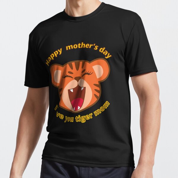 Detroit Tigers I Love Mom Tee Shirt