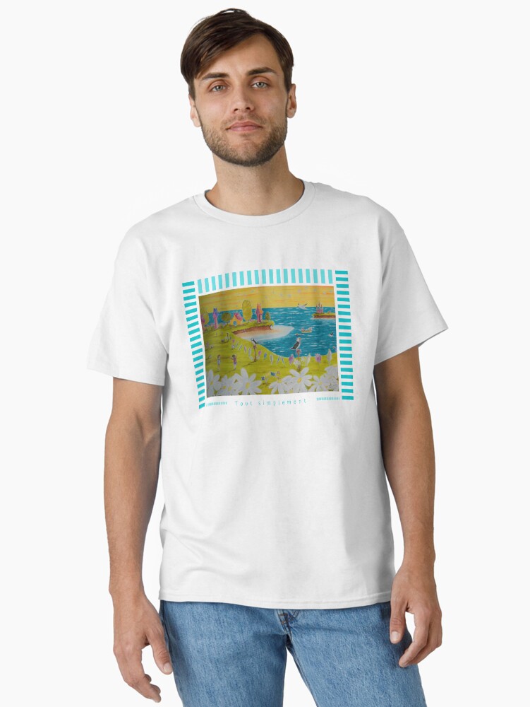 Aperçu 1 sur 7. T-shirt classique avec l'œuvre Linda Molloy - "Tout simplement" créée et vendue par LindaMolloy.