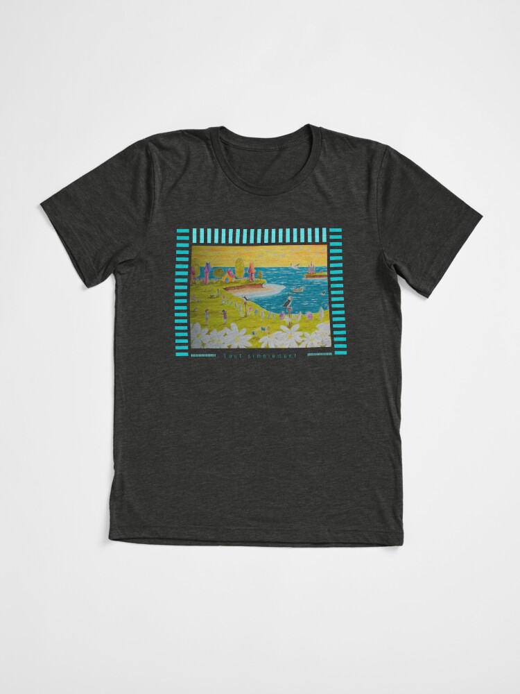 Aperçu 3 sur 7. T-shirt chiné avec l'œuvre Linda Molloy - "Tout simplement" créée et vendue par LindaMolloy.