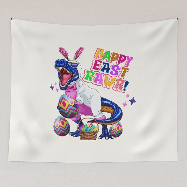 Item preview, Happy Eastrawr T Rex Easter Bunny Dinosaur Eggs designed and sold by SweetbeStore.