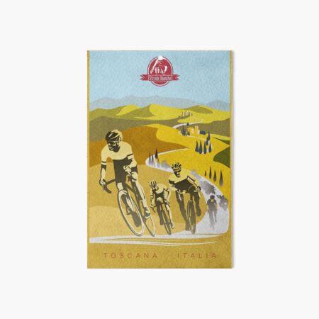 Strade Bianche Retro Cycling Art Art Board Print