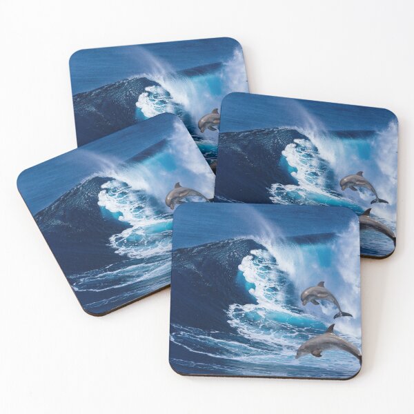 Item preview, Dolphins in the blue ocean  designed and sold by vishal kashyap.