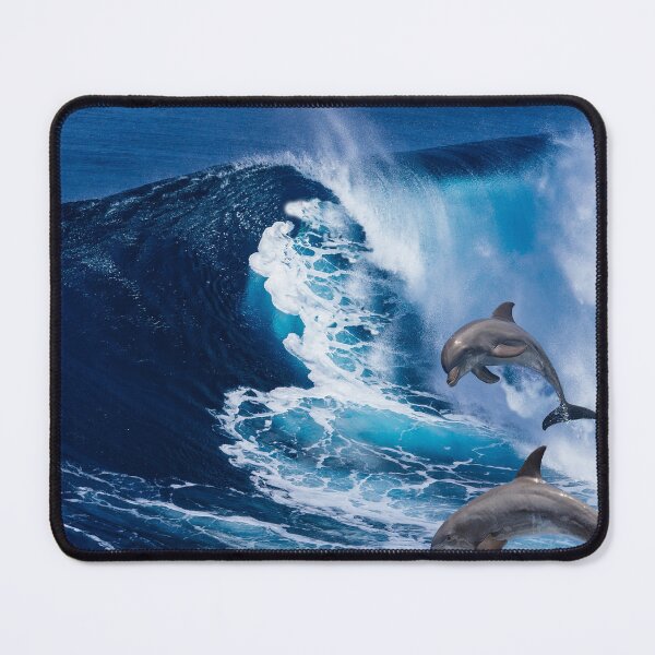 Item preview, Dolphins in the blue ocean designed and sold by vishal kashyap.