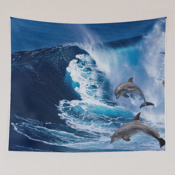 Item preview, Dolphins in the blue ocean  designed and sold by vishal kashyap.