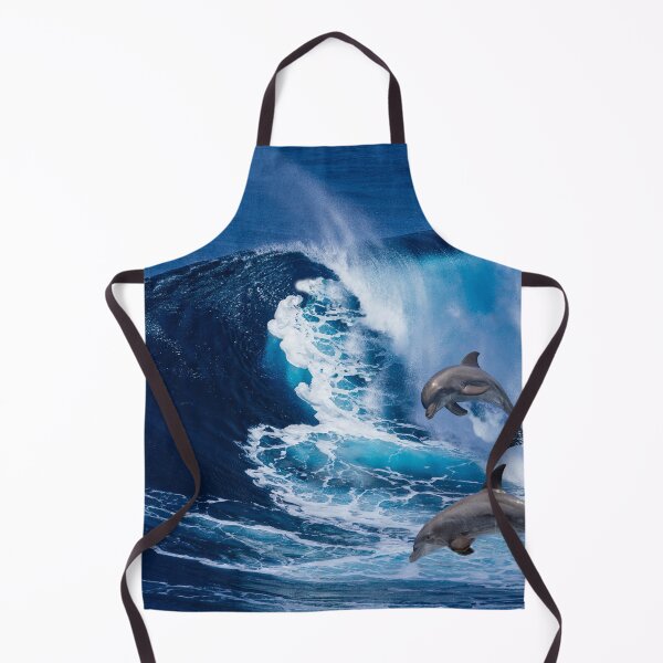 Item preview, Dolphins in the blue ocean designed and sold by vishal kashyap.