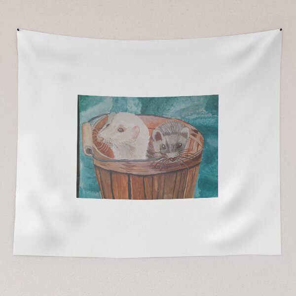 Item preview, Ferrets in a Bucket designed and sold by TanyaSealeyArt.