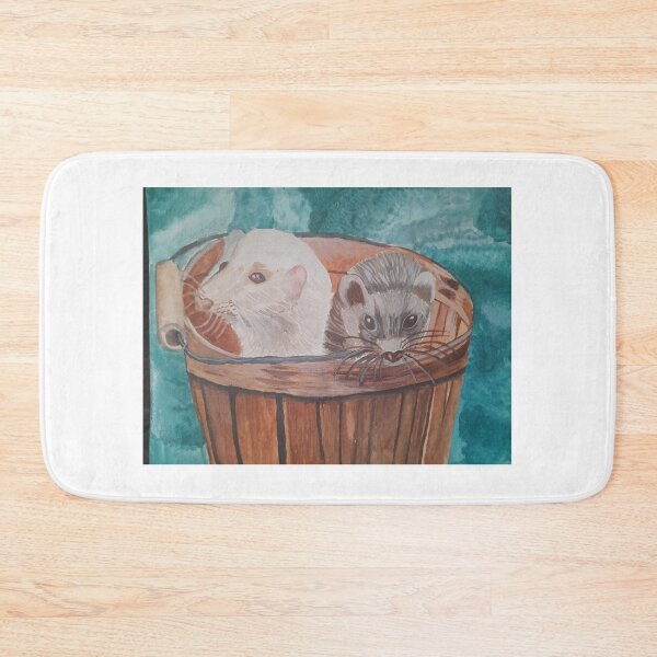 Item preview, Ferrets in a Bucket designed and sold by TanyaSealeyArt.