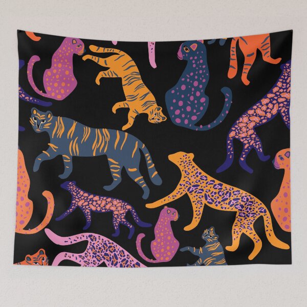 Item preview, wild animals bright colors designed and sold by izzygorrocha.