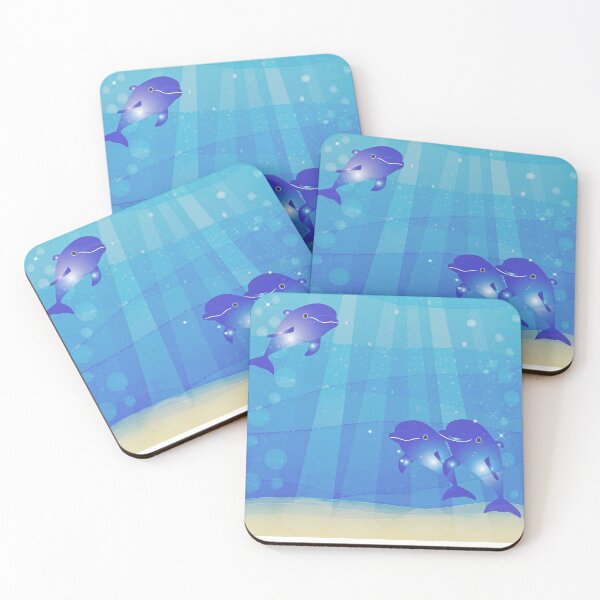 Item preview,  Dolphins in the blue ocean  designed and sold by vishal kashyap.