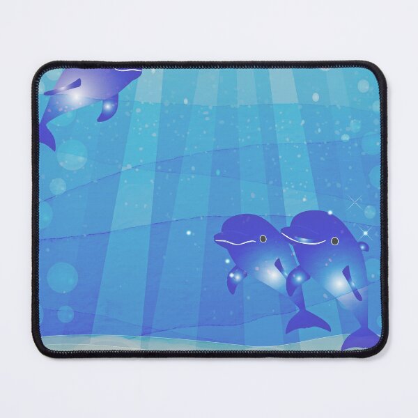Item preview, Dolphins in the blue ocean designed and sold by vishal kashyap.