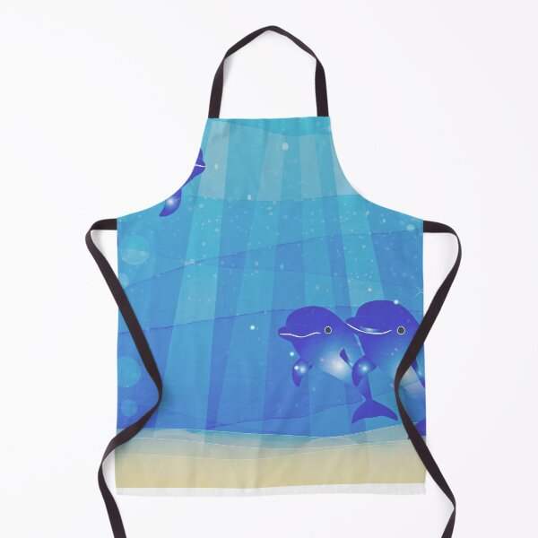 Item preview, Dolphins in the blue ocean designed and sold by vishal kashyap.