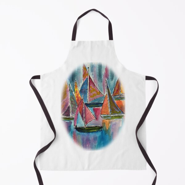 Item preview, SAIL AWAY WATERCOLOR OVAL designed and sold by BWBConcepts.