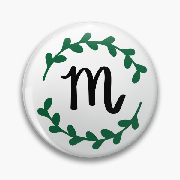 Item preview, M Monogram Wreath designed and sold by LillyAshley.