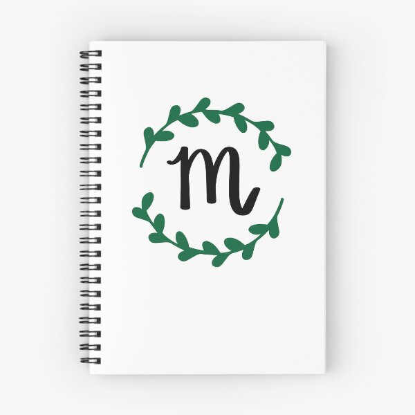 Item preview, M Monogram Wreath designed and sold by LillyAshley.