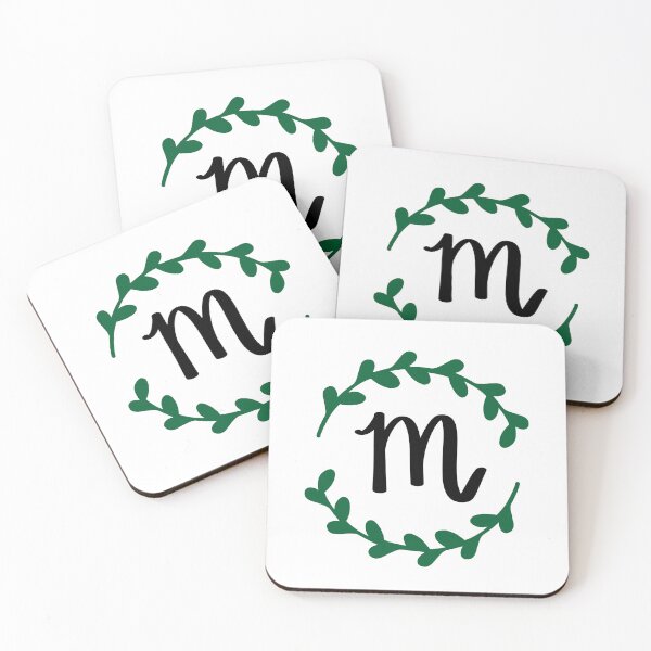 Item preview, M Monogram Wreath designed and sold by LillyAshley.