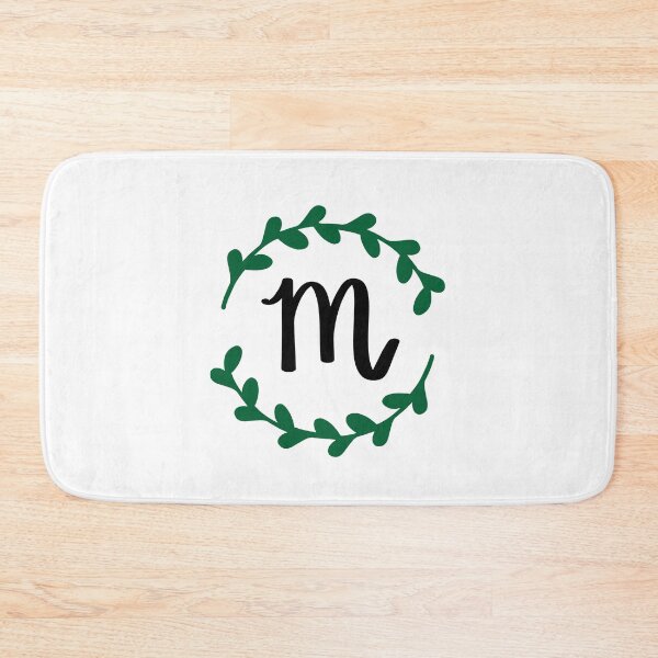 Item preview, M Monogram Wreath designed and sold by LillyAshley.