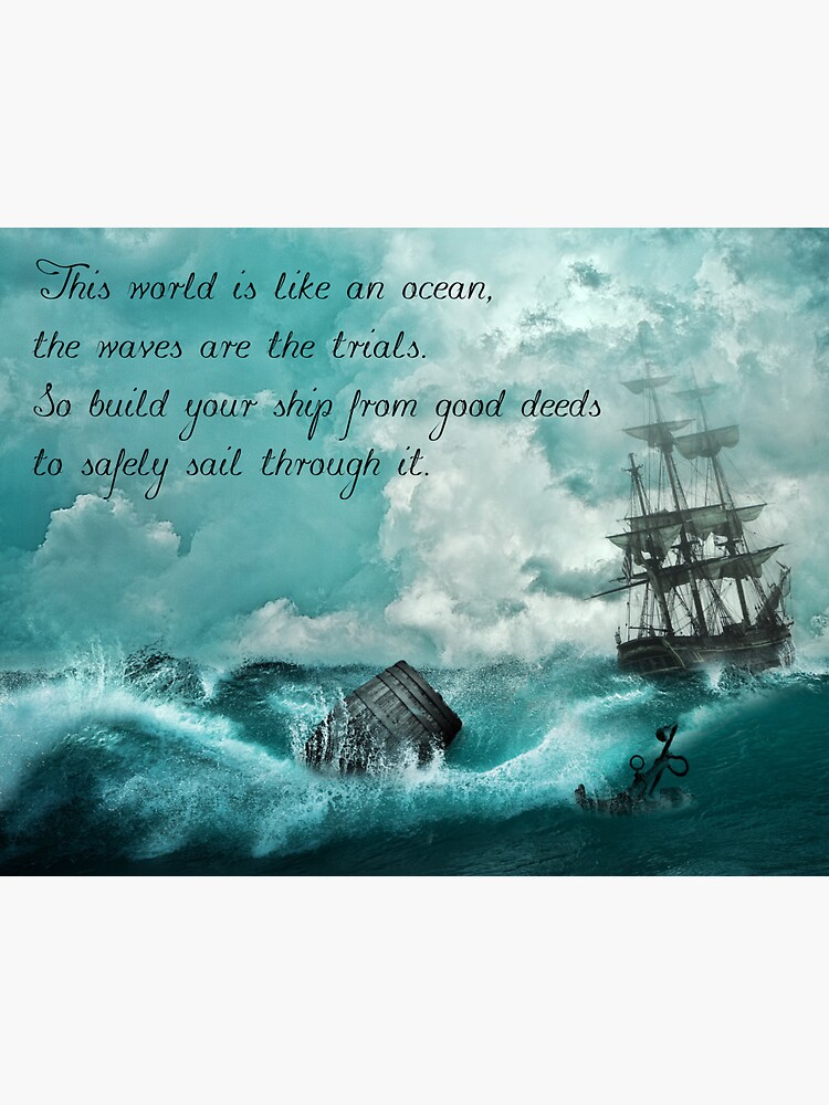 a-ship-from-good-deeds-poem-english-sticker-by-oneznow-redbubble