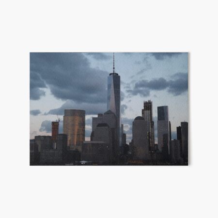 Artikel-Vorschau von Lower Manhattan Skyline, Twilight-Ansicht, New York City, designt und verkauft von lenspiro.