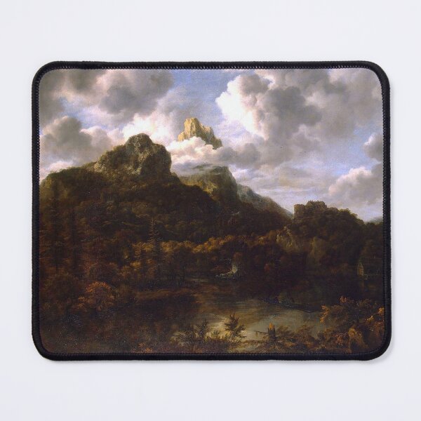 Item preview, Jacob van Ruisdael - Mountain landscape by a river (1670s) designed and sold by Geraldo Garcia.