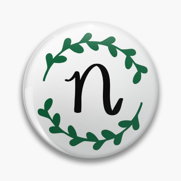 Item preview, N Monogram Wreath designed and sold by LillyAshley.