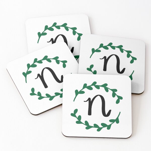 Item preview, N Monogram Wreath designed and sold by LillyAshley.