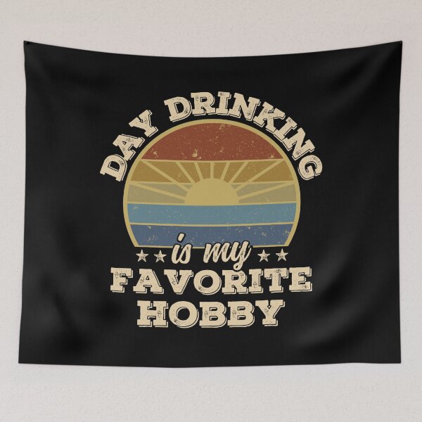 Item preview, Vintage Sunset Day Drinking is my Favorite Hobby designed and sold by ohmier.