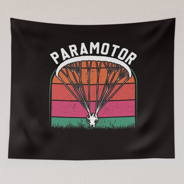Item preview, Vintage Paramotoring Pilot Retro Paramotor PPG Hang Gliding designed and sold by TomGiantDesigns.