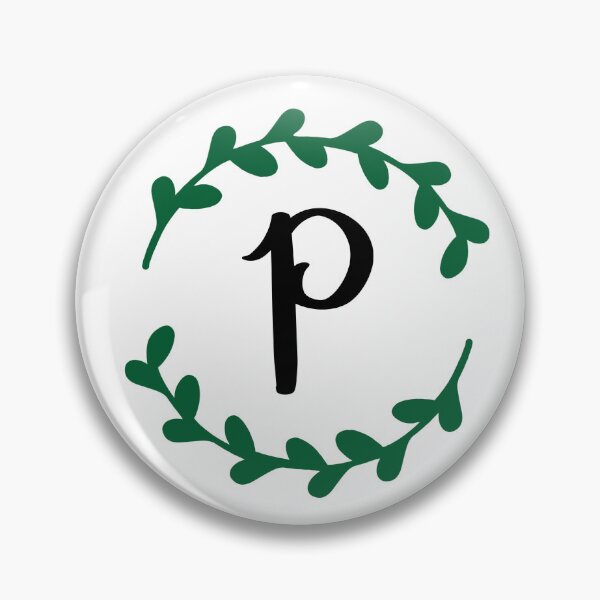 Item preview, P Monogram Wreath designed and sold by LillyAshley.