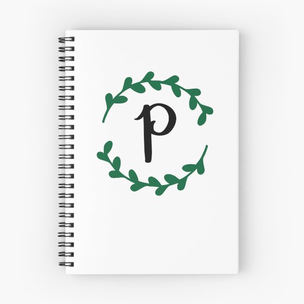 Item preview, P Monogram Wreath designed and sold by LillyAshley.