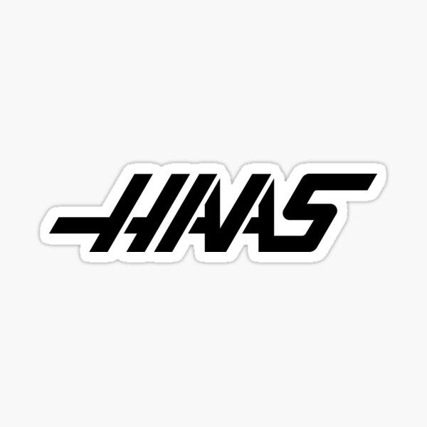 "HAAS LOGO" Sticker by Bozichey | Redbubble