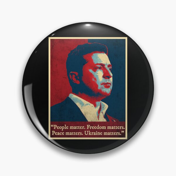 Item preview, People Matter Freedom Matters Peace Matters Ukraine Matters Volodymyr Zelensky designed and sold by RosannaArt.