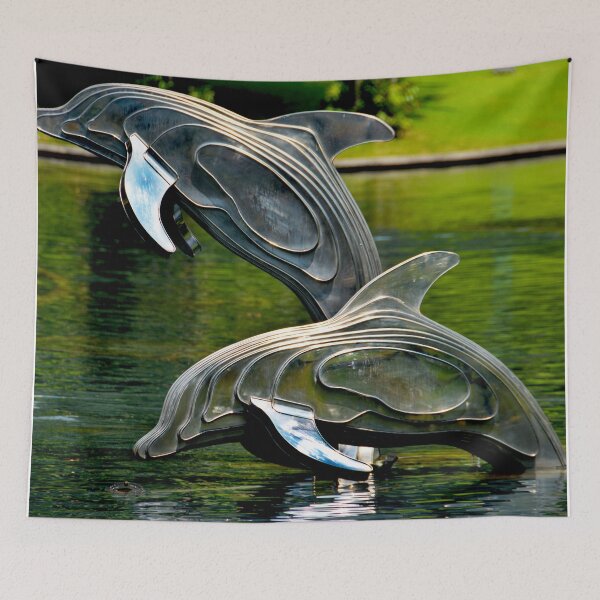 Item preview, Copy of  Dolphins in the blue ocean  designed and sold by vishal kashyap.