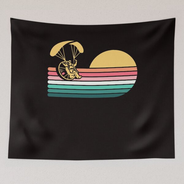 Item preview, Retro Paramotoring Pilot Vintage Paramotor PPG Hang Gliding designed and sold by TomGiantDesigns.