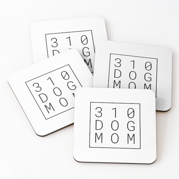 Item preview, 310 Dog Mom - Minimalist Black Type in a Square - Boxed  designed and sold by 8PawsStudio.