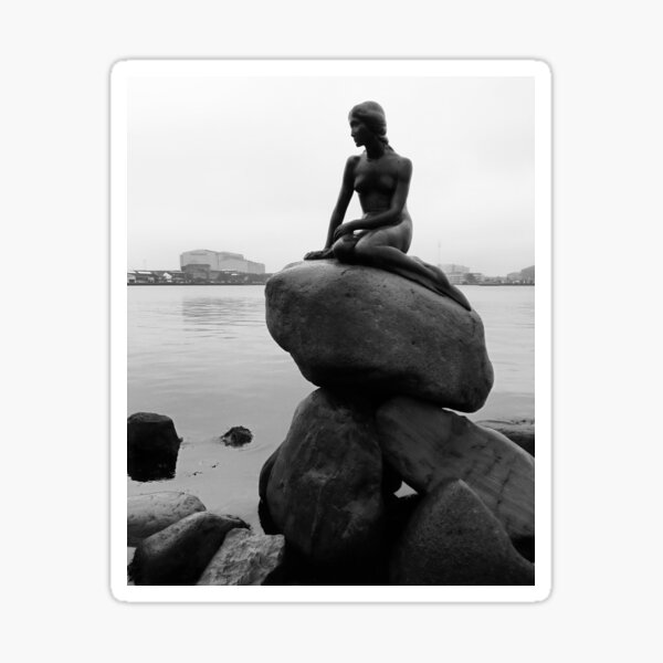 Artikel-Vorschau von Die kleine Meerjungfrau, Kopenhagen (Black & White), designt und verkauft von dftstore.