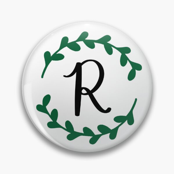 Item preview, R Monogram Wreath designed and sold by LillyAshley.