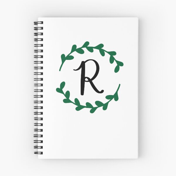 Item preview, R Monogram Wreath designed and sold by LillyAshley.
