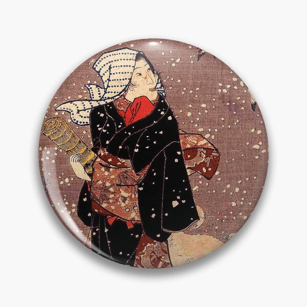 Item preview, Bijin with a dog in the snow, Utagawa Kuniyoshi (1845) designed and sold by Geraldo Garcia.