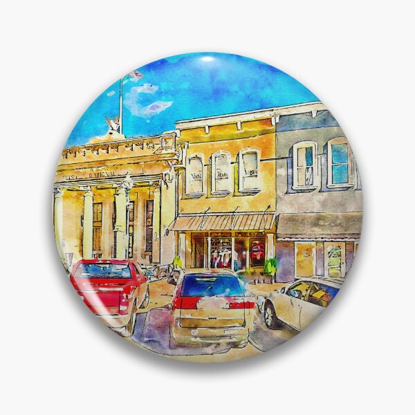 Item preview, Historical buildings on the North Tennessee Street in downtown Mckinney, Texas designed and sold by NickoPrints.