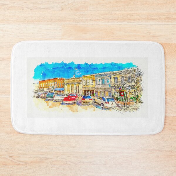 Item preview, Historical buildings on the North Tennessee Street in downtown Mckinney, Texas designed and sold by NickoPrints.