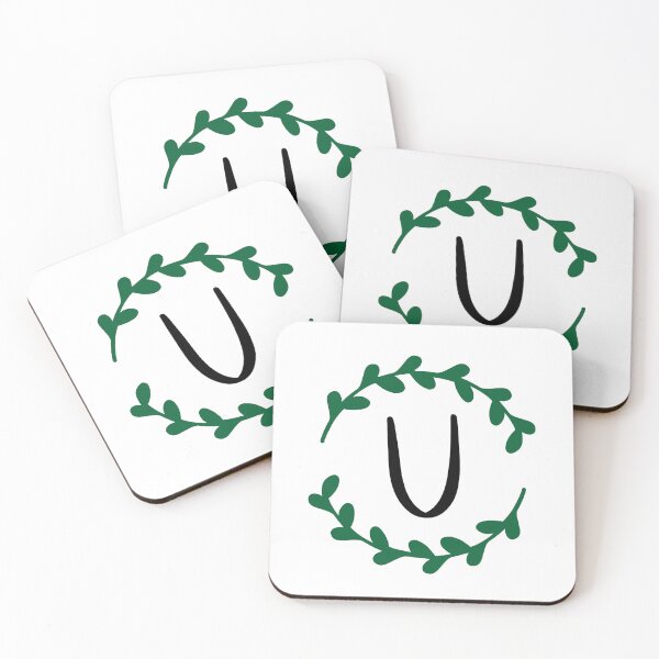 Item preview, U Monogram Wreath designed and sold by LillyAshley.