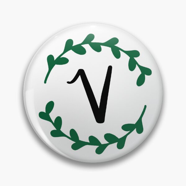 Item preview, V Monogram Wreath designed and sold by LillyAshley.